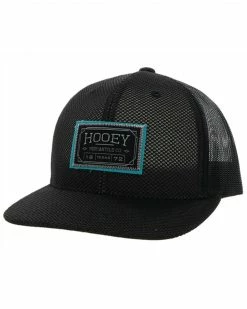 Hooey Men's Doc Logo Patch Mesh Trucker Cap Black