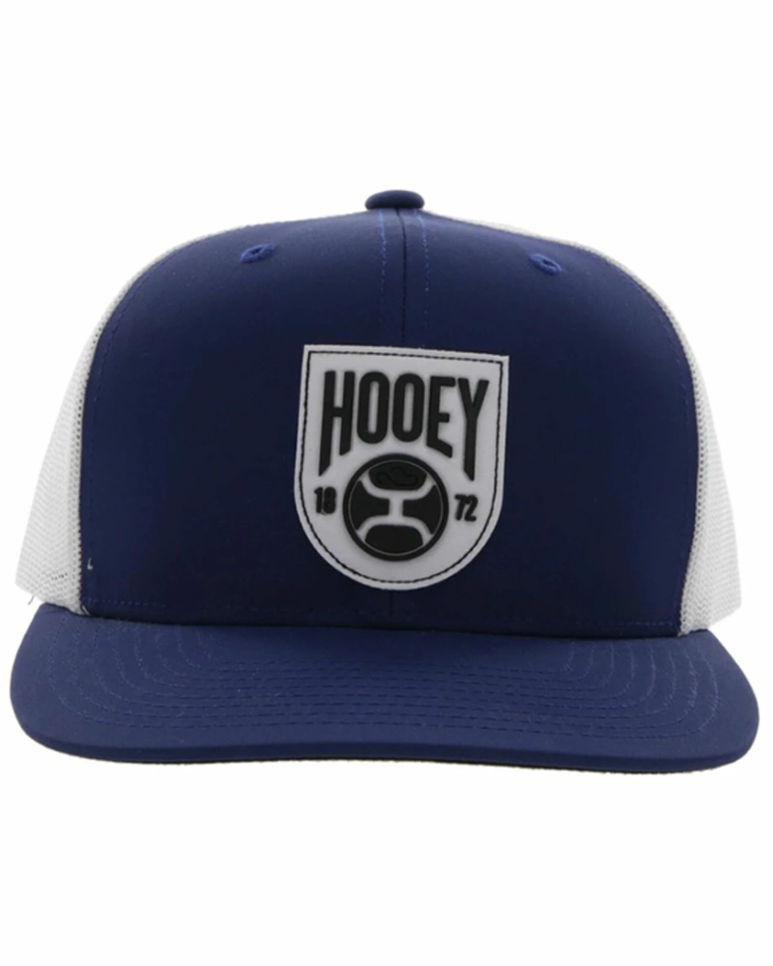 Hooey Men's Bronx Rubber Logo Patch Mesh Back Trucker Cap Navy 5 Hooey Men's Bronx Rubber Logo Patch Mesh Back Trucker Cap Navy - Image 3