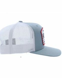 Hooey Men's Trip Logo Mesh Back Trucker Cap Blue -Hooey Shop 2000361501 400 P4