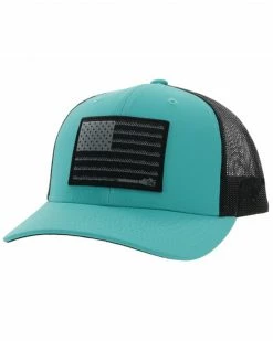 Hooey Men's Liberty Roper Mesh Back Trucker Cap Turquoise