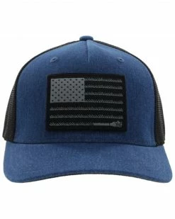 Hooey Men's Liberty Roper Mesh Back Trucker Cap Indigo -Hooey Shop 2000361506 402 P3