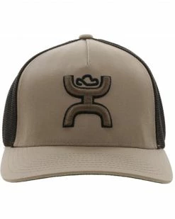 Hooey Men's Coach Logo Embroidered Mesh Back Trucker Cap Tan -Hooey Shop 2000361510 280 P3