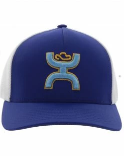 Hooey Men's Coach Logo Embroidered Mesh Back Trucker Cap Blue -Hooey Shop 2000361513 400 P3