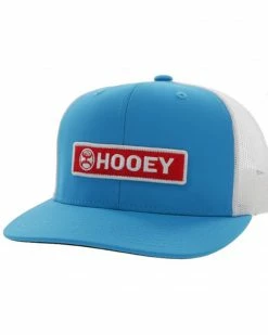 Hooey Men's Lock-Up Logo Patch Mesh Back Trucker Cap Blue 13 Hooey Men's Lock-Up Logo Patch Mesh Back Trucker Cap Blue -Hooey Shop 2000361514 400 P1 1