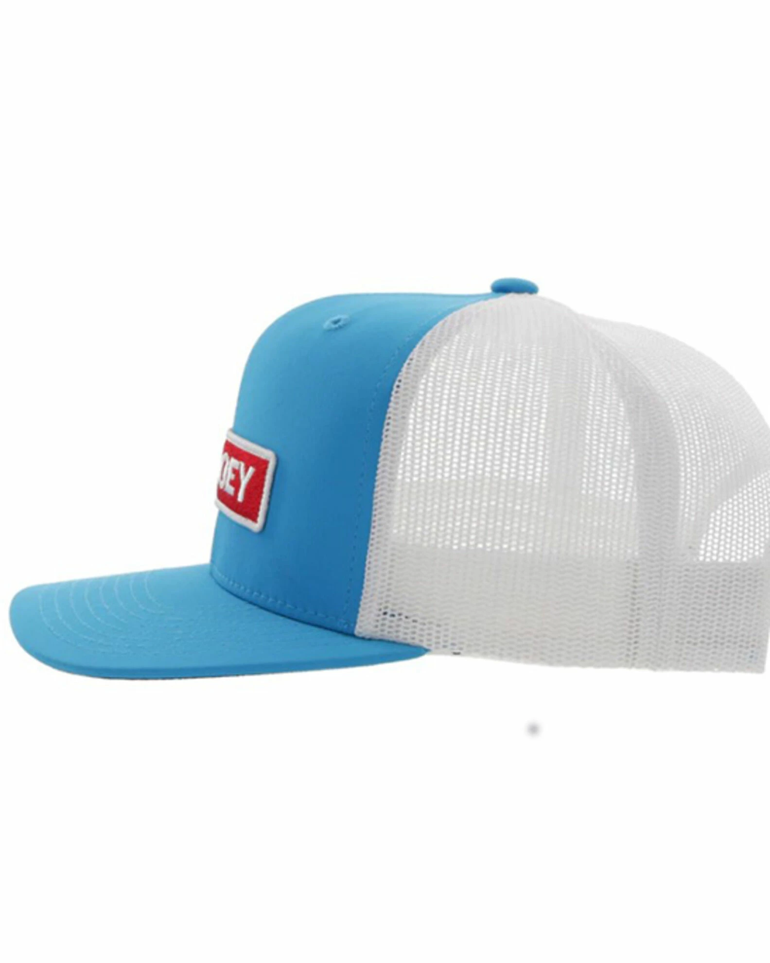 Hooey Men's Lock-Up Logo Patch Mesh Back Trucker Cap Blue 6 Hooey Men's Lock-Up Logo Patch Mesh Back Trucker Cap Blue - Image 4