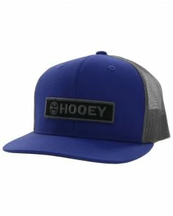Hooey Men's Lock-Up Logo Patch Mesh Back Trucker Cap Navy