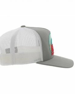 Hooey Men's Suds Logo Embroidered Mesh Back Trucker Cap Grey -Hooey Shop 2000361516 020 P5