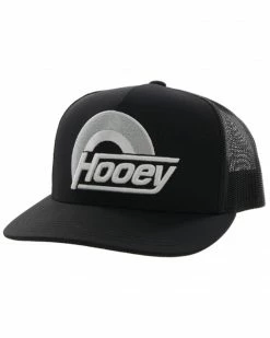 Hooey Men's Suds Logo Embroidered Mesh Back Trucker Cap Black -Hooey Shop 2000361517 001 P1 1