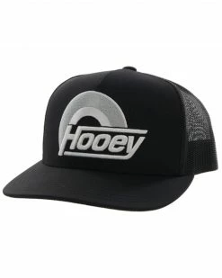 Hooey Men's Suds Logo Embroidered Mesh Back Trucker Cap Black