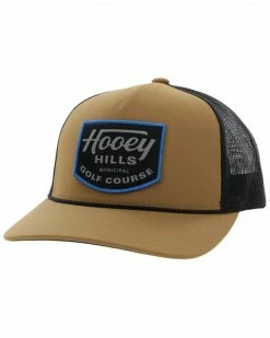 Hooey Men's Noonan Logo Embroidered Trucker Cap Tan
