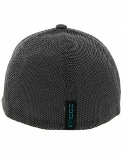 Alternative view of Hooey Men's Zeneith Logo Patch Flexfit Trucker Cap Grey