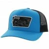 Hooey Men's Davis Desert Logo Patch Mesh Back Trucker Cap Blue
