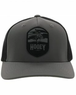 Hooey Men's Cheyenne Logo Patch Mesh Back Trucker Cap Charcoal 10 Hooey Men's Cheyenne Logo Patch Mesh Back Trucker Cap Charcoal -Hooey Shop 2000361532 022 P3