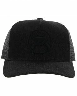 Hooey Men's Strap Roughy Mesh Back Trucker Cap Black -Hooey Shop 2000361536 001 P3