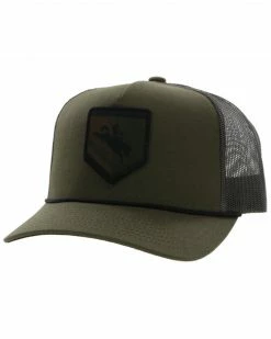 Hooey Men's Tibbs Roughy Patch Mesh Back Trucker Cap Olive