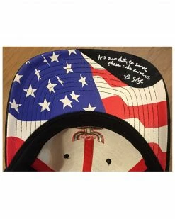 Hooey Men's Chris Kyle Camo Print Americana Flexfit Ball Cap Black -Hooey Shop 2000361539 001 P6