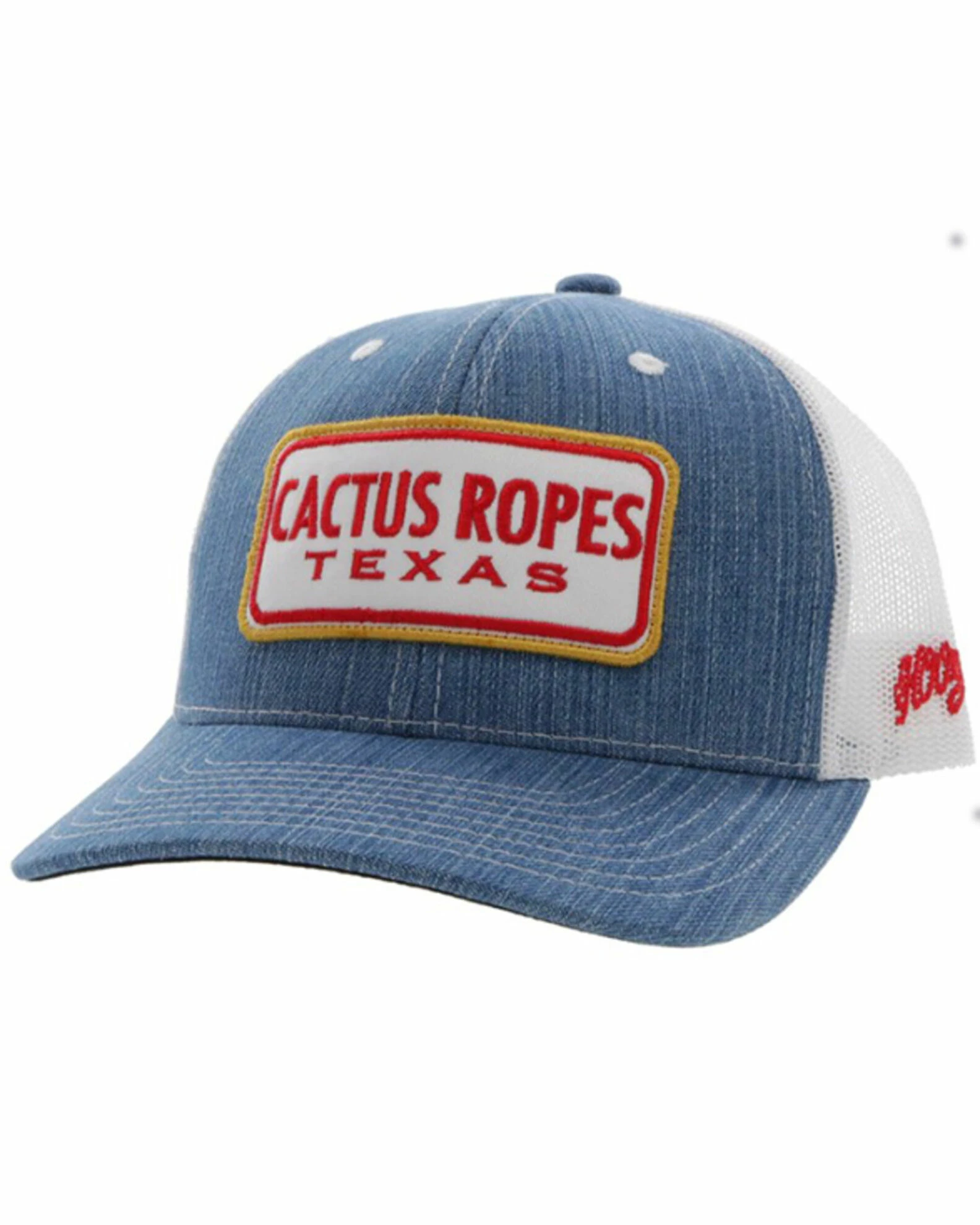 Hooey Men's Cactus Ropes Patch Denim Mesh Back Trucker Cap Indigo 3 Hooey Men's Cactus Ropes Patch Denim Mesh Back Trucker Cap Indigo