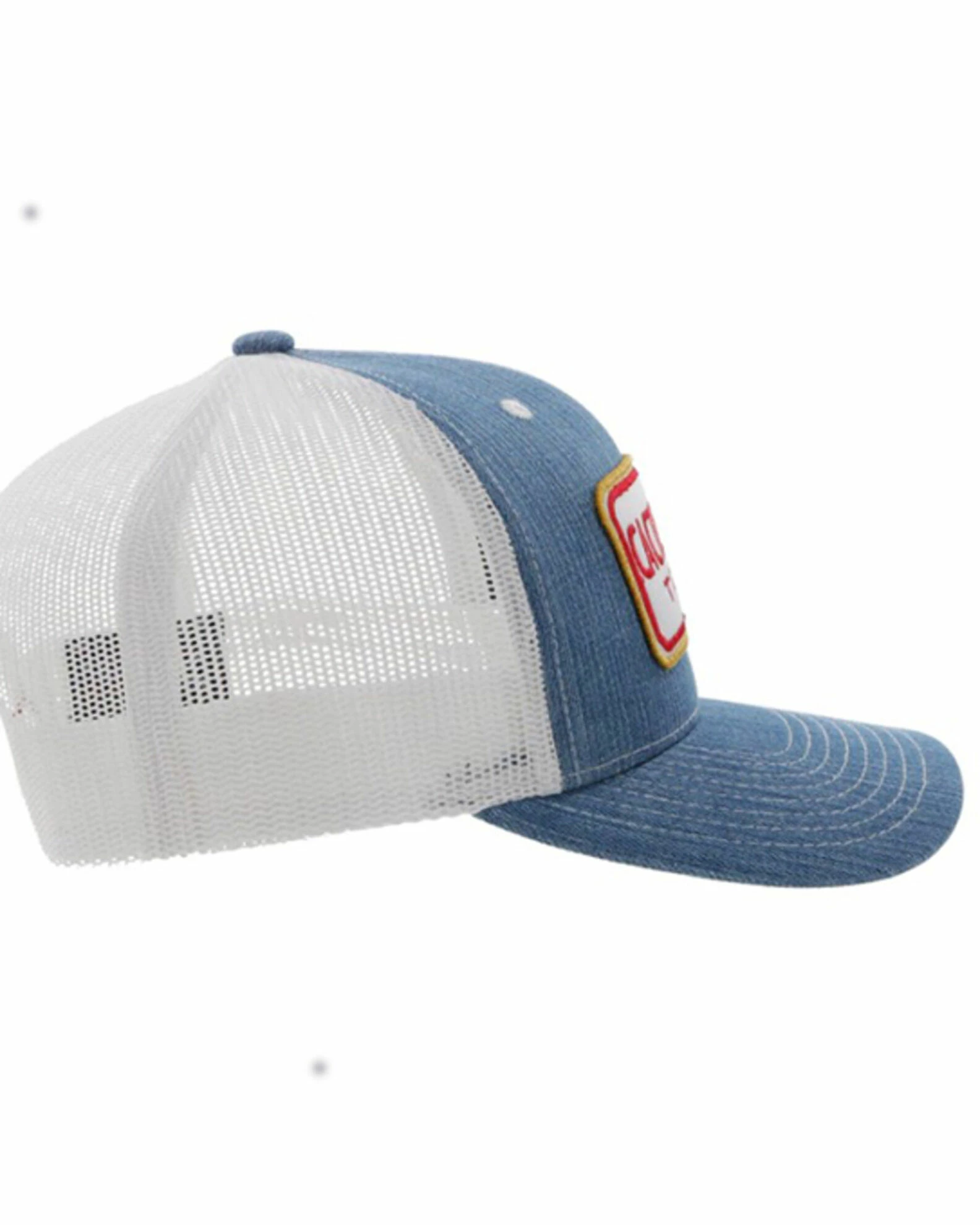 Hooey Men's Cactus Ropes Patch Denim Mesh Back Trucker Cap Indigo 7 Hooey Men's Cactus Ropes Patch Denim Mesh Back Trucker Cap Indigo - Image 5