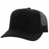 Hooey Kids' Strap Roughy Logo Patch Mesh Back Trucker Cap For Unisex-Kid Black -Hooey Shop 2000361550 001 P1