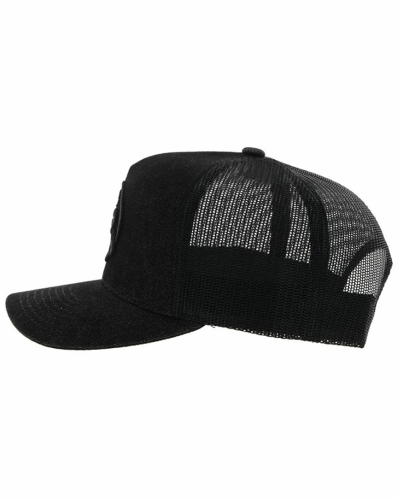 Hooey Kids' Strap Roughy Logo Patch Mesh Back Trucker Cap For Unisex-Kid Black 6 Hooey Kids' Strap Roughy Logo Patch Mesh Back Trucker Cap For Unisex-Kid Black - Image 4
