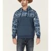 HOOey Men's Jimmy Southwestern Print Sleeve Hooded Pullover Sweatshirt  -Hooey Shop 2000363527 022 P1