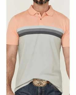 HOOey Men's Maverick Pique Stripe Short Sleeve Polo Shirt  -Hooey Shop 2000363532 442 P3