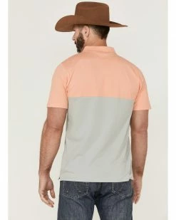 HOOey Men's Maverick Pique Stripe Short Sleeve Polo Shirt  -Hooey Shop 2000363532 442 P4