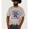HOOey Men's Pabst Blue Ribbon Logo Graphic T-Shirt 2 HOOey Men's Pabst Blue Ribbon Logo Graphic T-Shirt -Hooey Shop 2000363539 020 P1