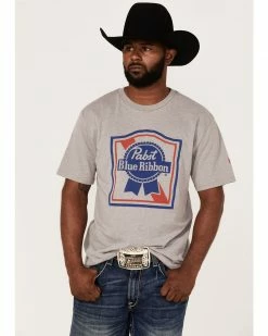 HOOey Men's Pabst Blue Ribbon Logo Graphic T-Shirt 