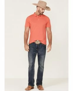 HOOey Men's The Maverick Polo Shirt  Pink -Hooey Shop 2000364341 650 P2