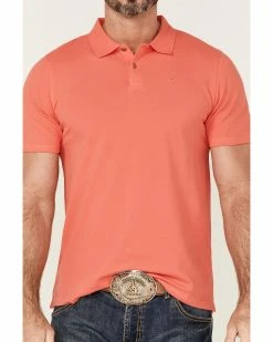 HOOey Men's The Maverick Polo Shirt  Pink -Hooey Shop 2000364341 650 P3