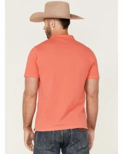 HOOey Men's The Maverick Polo Shirt  Pink -Hooey Shop 2000364341 650 P4