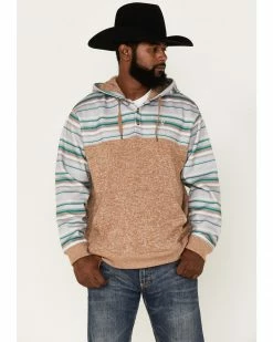 Hooey Men's Jimmy Multi-Colored Stripe 1/4 Button Hooded Pullover Sweatshirt Tan 11 Hooey Men's Jimmy Multi-Colored Stripe 1/4 Button Hooded Pullover Sweatshirt Tan -Hooey Shop 2000370561 280 P1 1