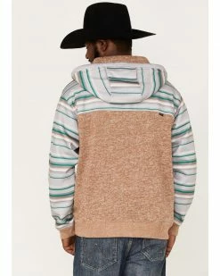 Hooey Men's Jimmy Multi-Colored Stripe 1/4 Button Hooded Pullover Sweatshirt Tan 10 Hooey Men's Jimmy Multi-Colored Stripe 1/4 Button Hooded Pullover Sweatshirt Tan -Hooey Shop 2000370561 280 P4