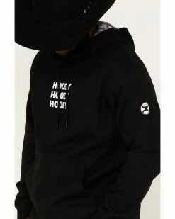 Hooey Men's "Tres" Logo Hooded Sweatshirt Black 9 Hooey Men's "Tres" Logo Hooded Sweatshirt Black -Hooey Shop 2000370563 001 P3