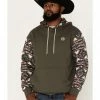 Hooey Men's Summit Southwestern Print Hooded Sweatshirt Brown -Hooey Shop 2000370564 200 P1