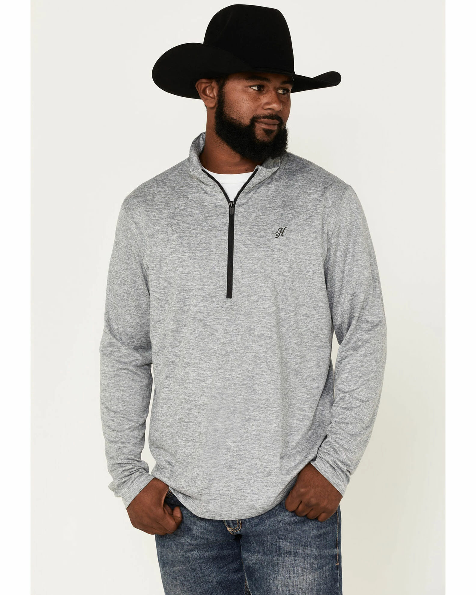 Hooey Men's Range Quarter-Zip Pullover 3 Hooey Men's Range Quarter-Zip Pullover