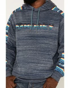 Hooey Men's Stripe Landscape Logo Hooded Sweatshirt Navy 9 Hooey Men's Stripe Landscape Logo Hooded Sweatshirt Navy -Hooey Shop 2000371254 410 P3