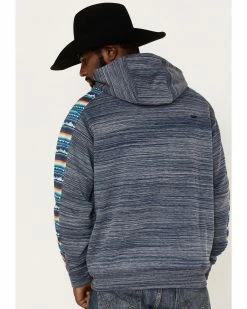 Hooey Men's Stripe Landscape Logo Hooded Sweatshirt Navy 10 Hooey Men's Stripe Landscape Logo Hooded Sweatshirt Navy -Hooey Shop 2000371254 410 P4