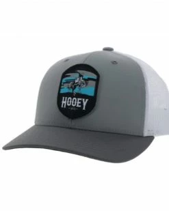 Hooey Men's Cheyenne Patch Mesh-Back Baseball Cap Grey