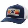 Hooey Men's Sunset Logo Mesh Back Trucker Cap Navy