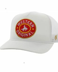 Hooey Men's Steamboat Round Logo Patch Mesh Back Trucker Cap