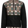 Hooey Boys' Southwestern Print Color Block Zip Softshell Jacket Charcoal -Hooey Shop 2000376323 022 P1