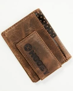 Hooey Men's Brown Liberty Rope Embossed Bi-Fold Money Clip Wallet -Hooey Shop 2000376892 200 P3