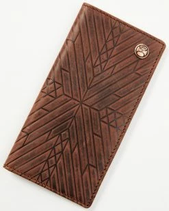 Hooey Men's Brown Southwestern Embossed Rodeo Wallet