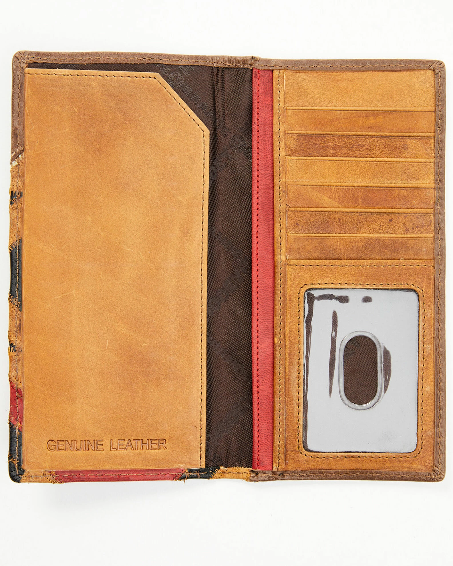 Hooey Men's Brown Patchwork Overlay Rodeo Wallet 4 Hooey Men's Brown Patchwork Overlay Rodeo Wallet - Image 2