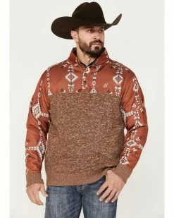 Hooey Men's Stevie Southwestern Print Sweatshirt