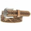 Hooey Men's Tan Feather Filigree Embossed Leather Belt 2 Hooey Men's Tan Feather Filigree Embossed Leather Belt -Hooey Shop 2000379059 280 P1
